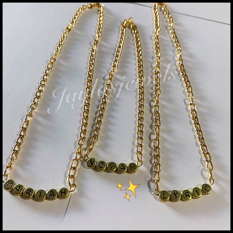 Image of Name necklace (up to 8 letters) NECKLACE ONLY