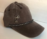 Image 1 of Acid Washed Baseball Hat Horse Bit