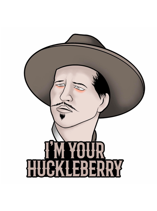 Image of Doc Holiday (Sticker + Pin) by Joshua Kelly