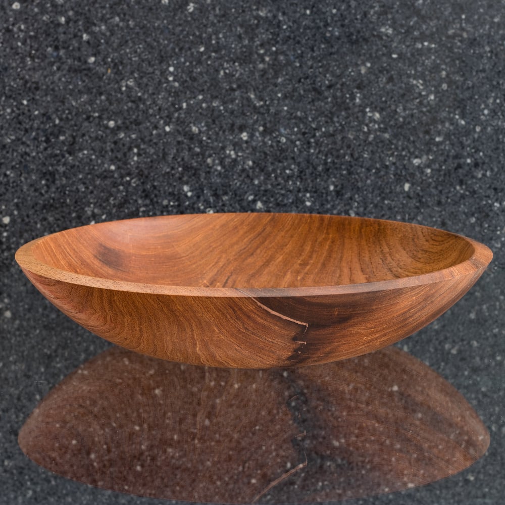 Image of Mesquite Bowl with Copper Inlay