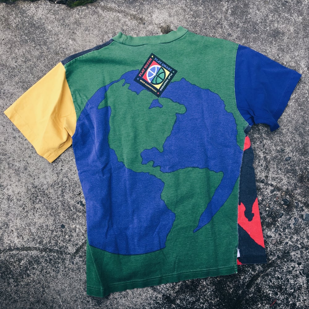 Image of Original Early 90’s Nike Basketball “One World” Tee.