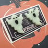 Glow in the Dark Glitter Ghost Post Earrings 