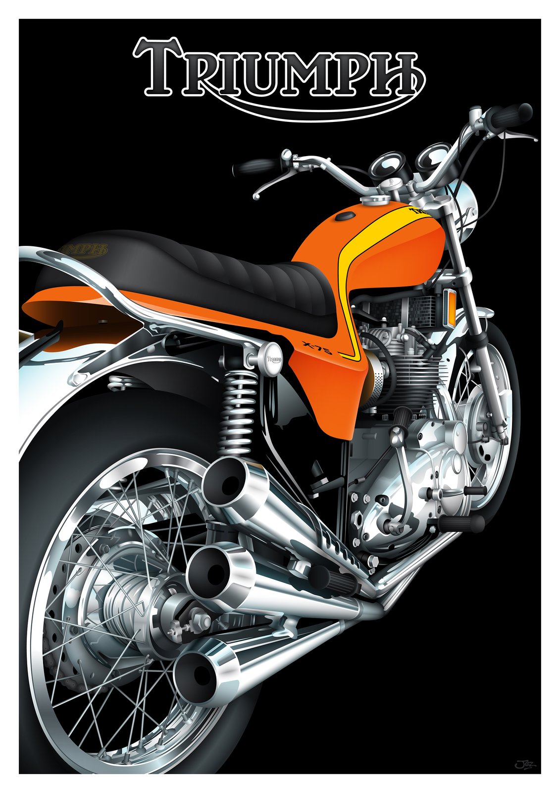 jezdrawspictures — Triumph X-75