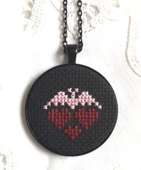 Image 2 of Spooky Style Cross Stitch Necklace II