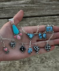 Image 2 of Pink Conch Heart Necklace