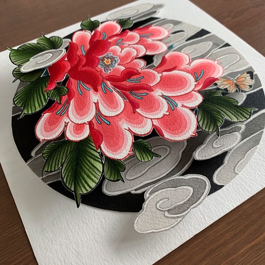 Image of Peony Diorama 