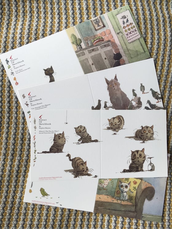 Image of Cat Sketchbook Art Cards