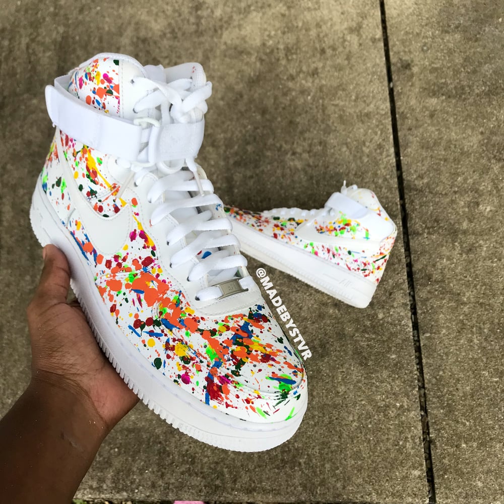 AF1 SplatterCream Hi 