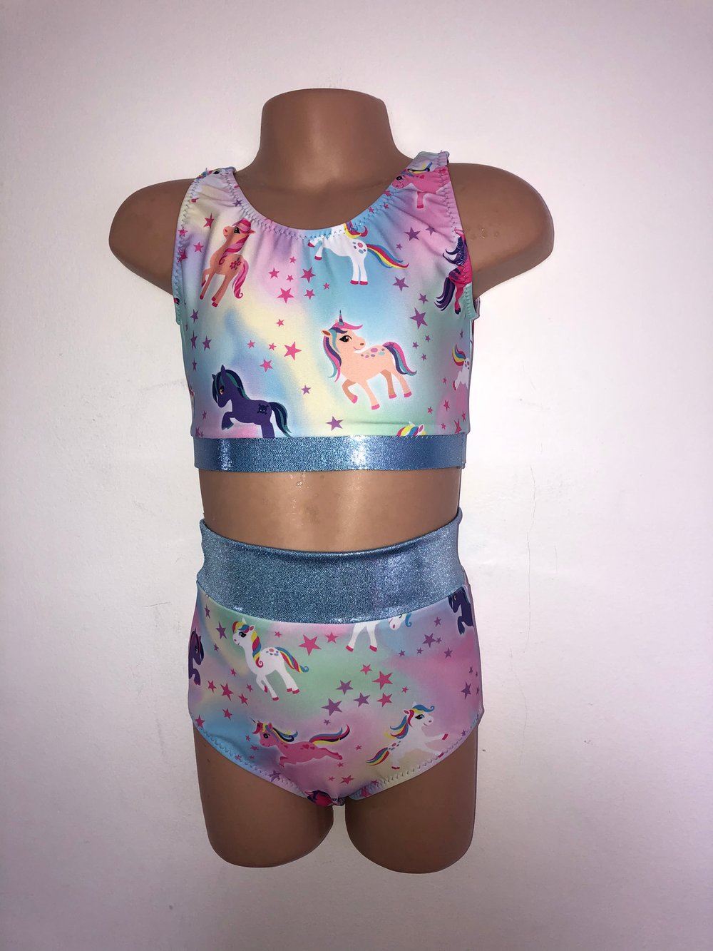 Image of New unicorn  crop top and knickers. Was £30 now £20 