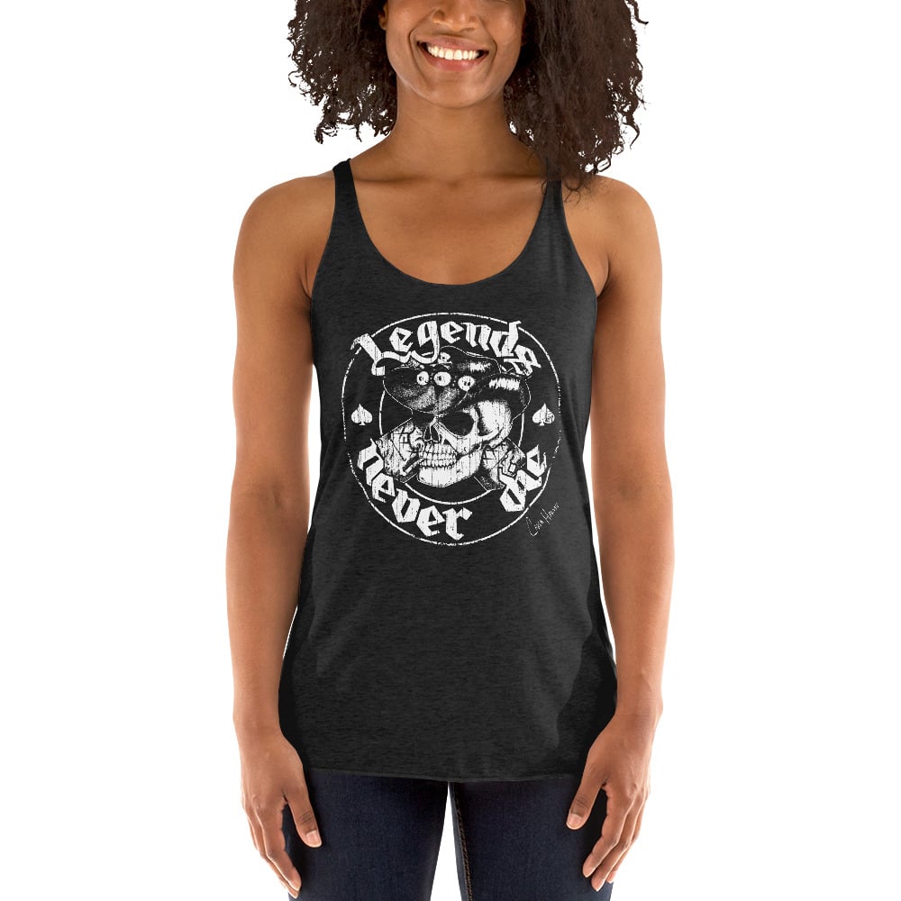 Image of Legends Never Die triblend racerback tank