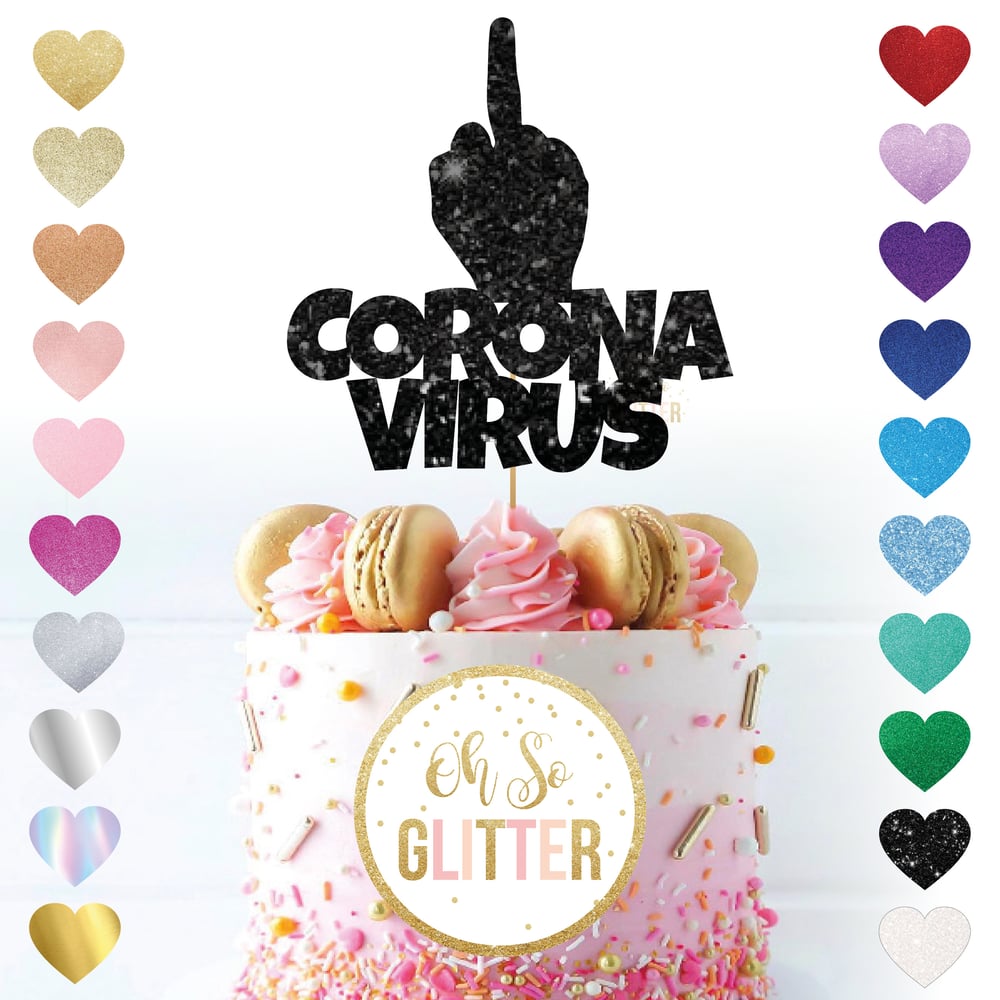 Image of Corona Virus cake topper