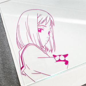 Image of GIRL & CAT DECAL