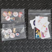 Button & sticker triple set