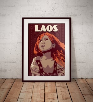 Image of Young Lao Woman Portrait Vintage Poster | Wall Art Print