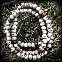 Image 1 of Dusted Bone Rune Meditation Mala