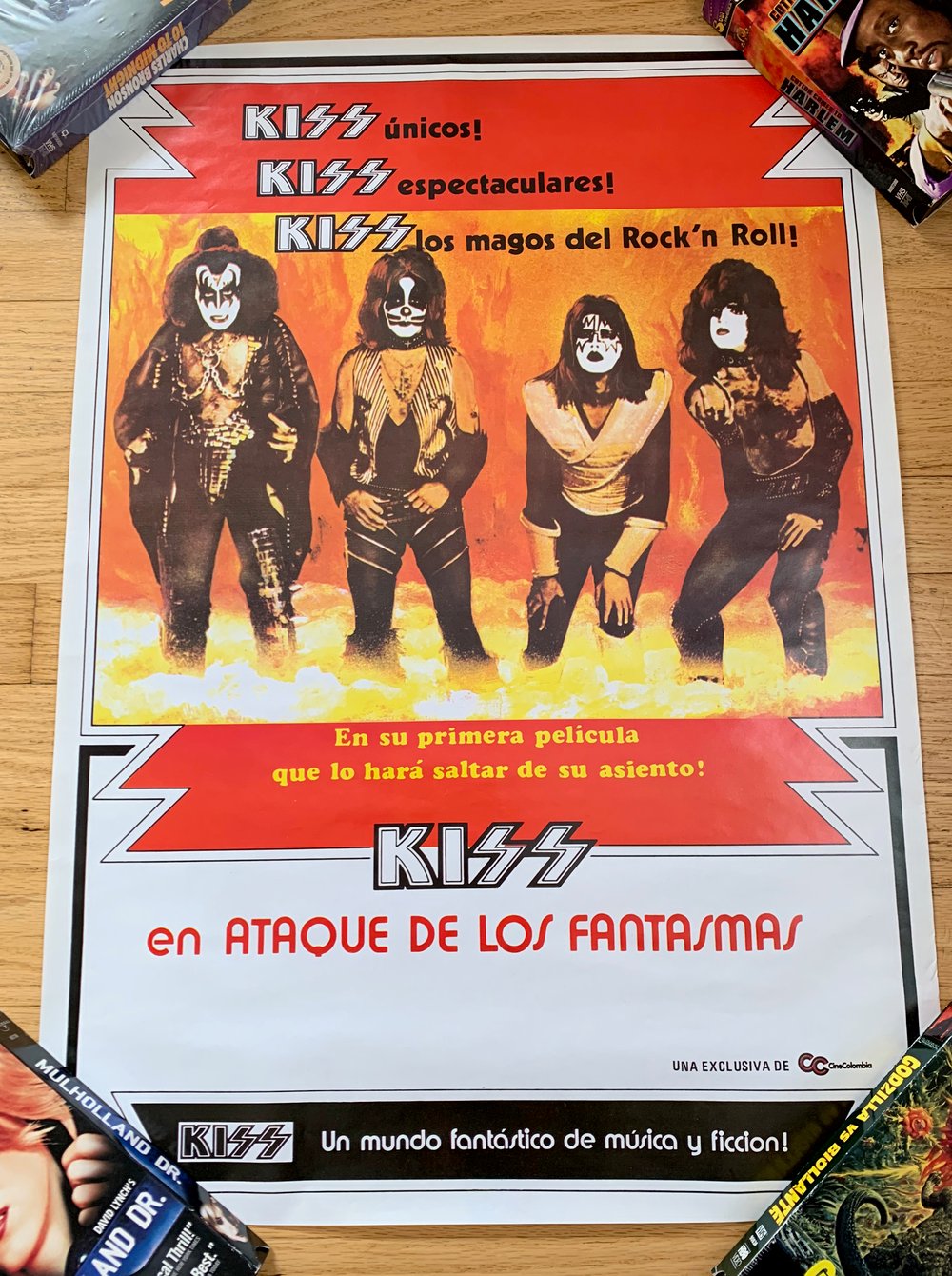 1978 KISS MEETS THE PHANTOM OF THE PARK Columbian Movie Poster