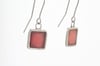 Square Earrings-pink 