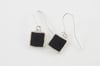 Square Earrings-black 