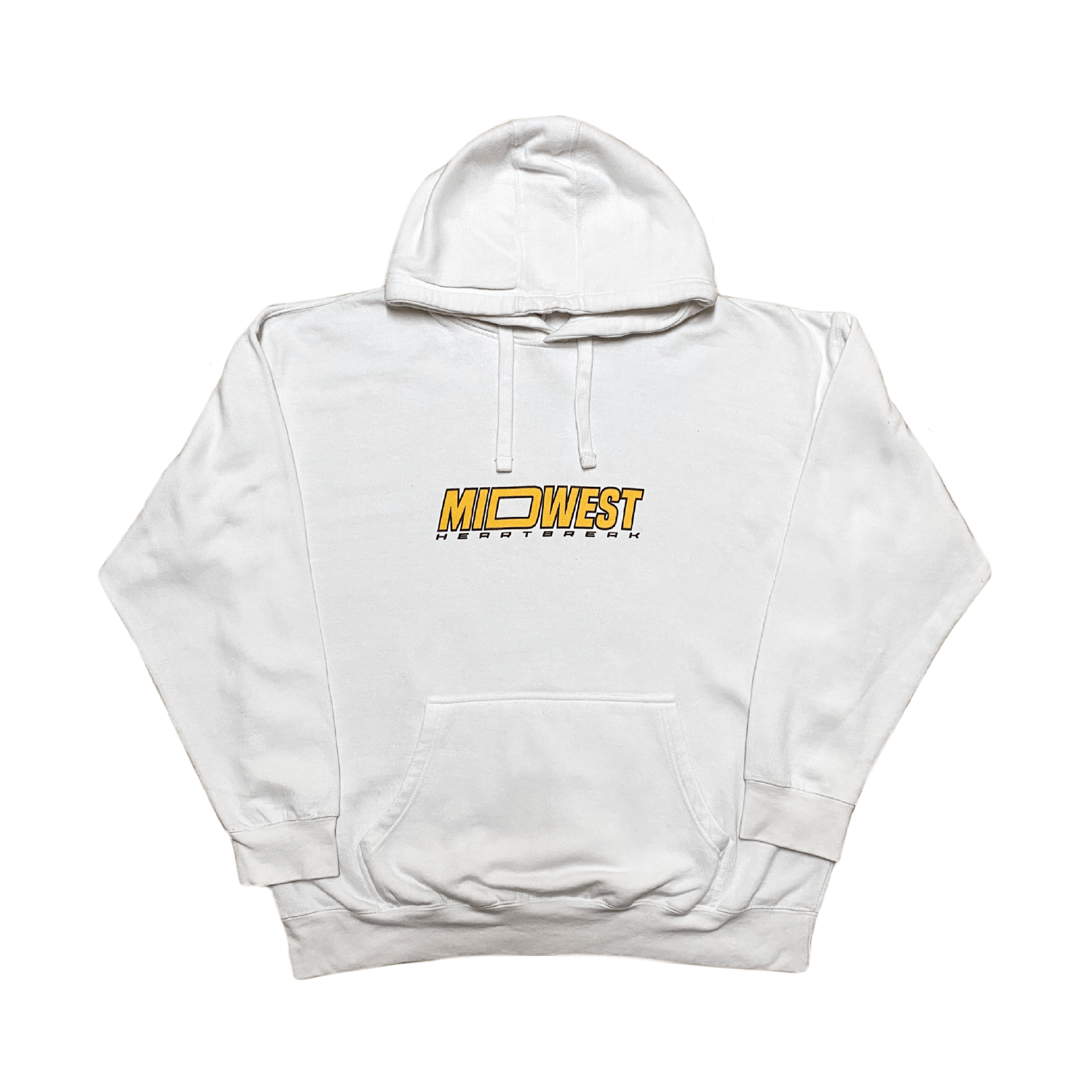 Image of flagship stellar on white hoodie