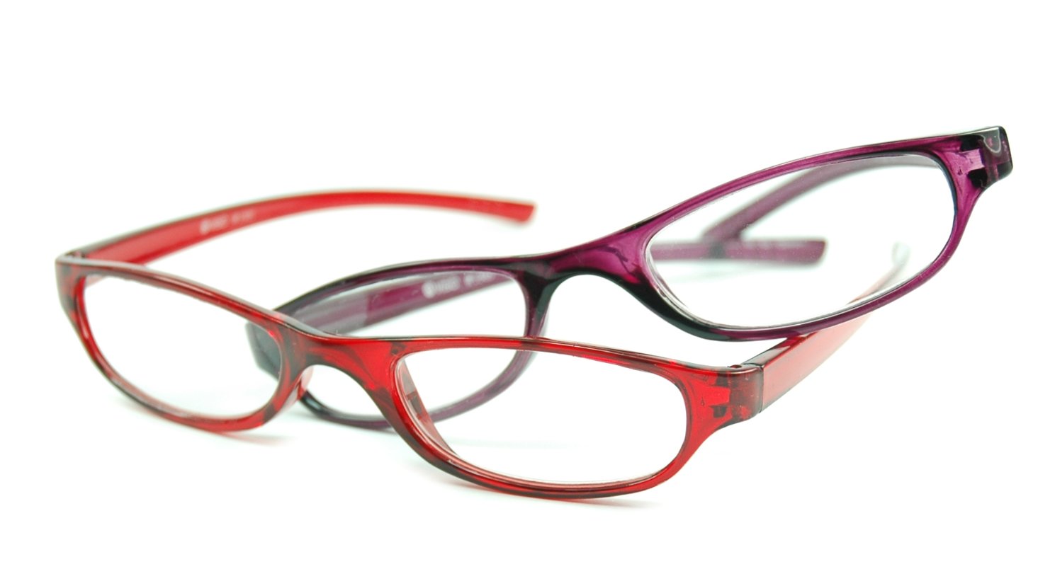 Image of Visa Reading Glasses (#111305) Red & Purple, 2-pack
