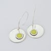 Round Earrings with Detail-yellow