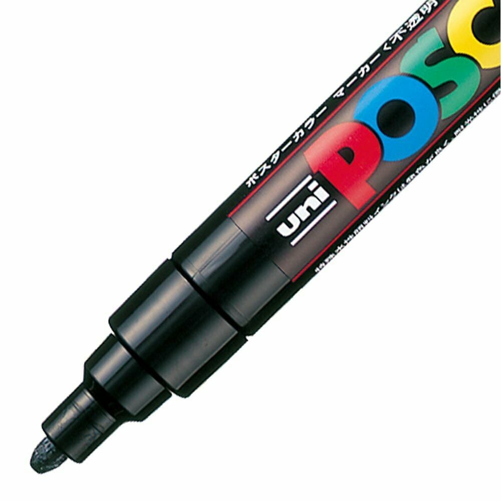 Uni-Posca Paint Marker Pen - Fine Point - Set of 15 (PC-3M15C)