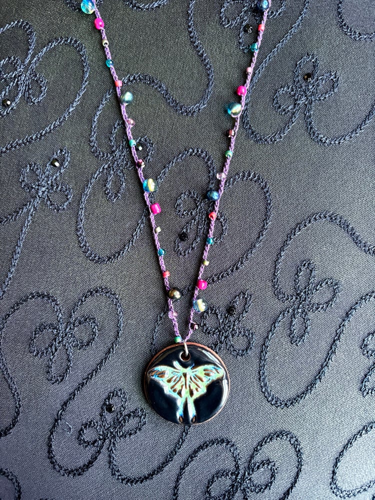 Image of Moth Necklace #1