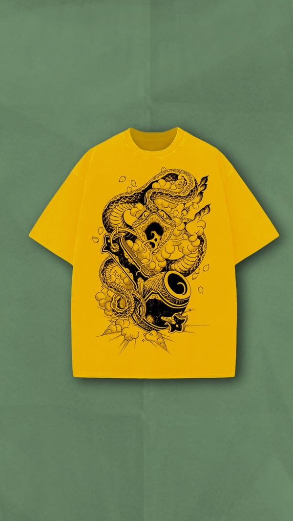 Image of Tomoe Tattoo “Year of the Snake” 2025 YELLOW