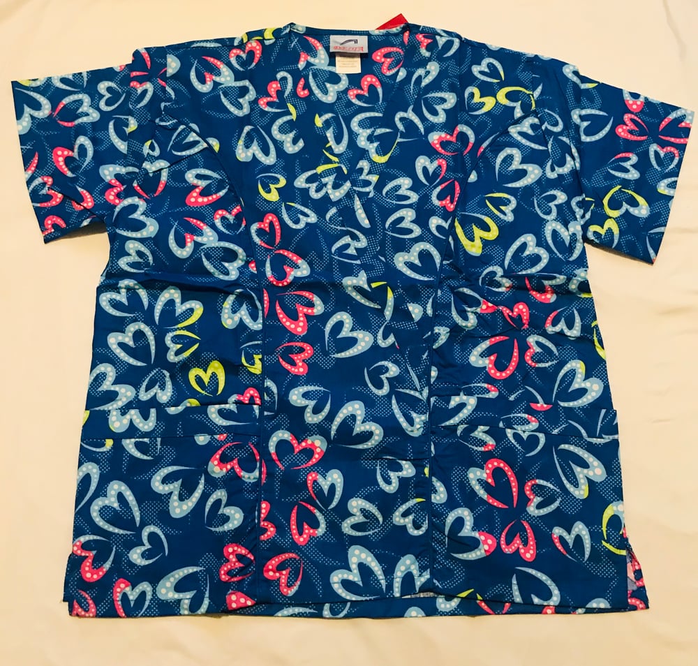 Image of Royal Heart Scrub Top