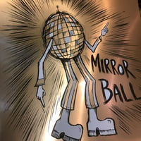 Image 1 of Mirrorball gold foil print