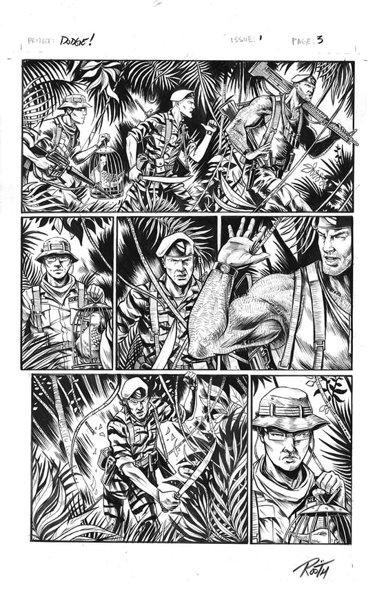 Image of DODGE! Issue 1 Page 3!