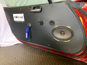 Image of Speakers holes cut