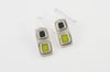 Square Earrings-yellow&black