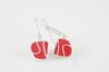 Fluid Lines Earrings-red