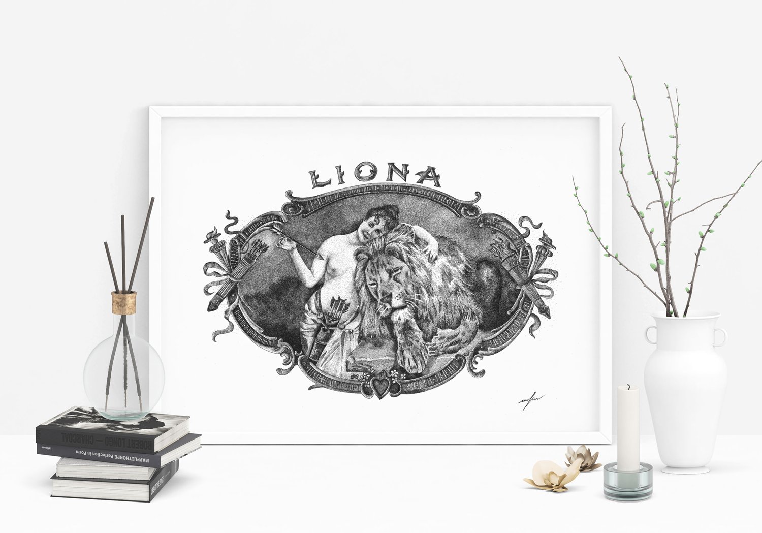 La Liona cigar label