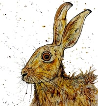 Brown Hare Greeting Card