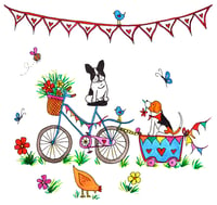 Bicycle Ride Greeting Card