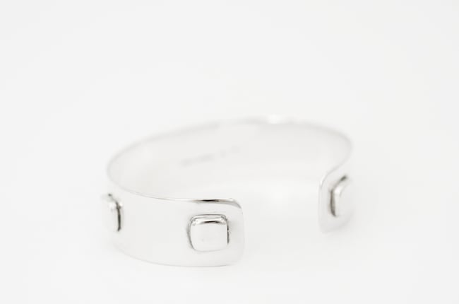 Silver Square Cuff