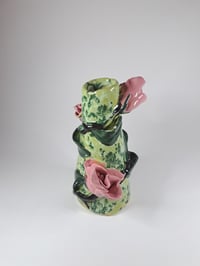 Image 1 of Rose vase (green)