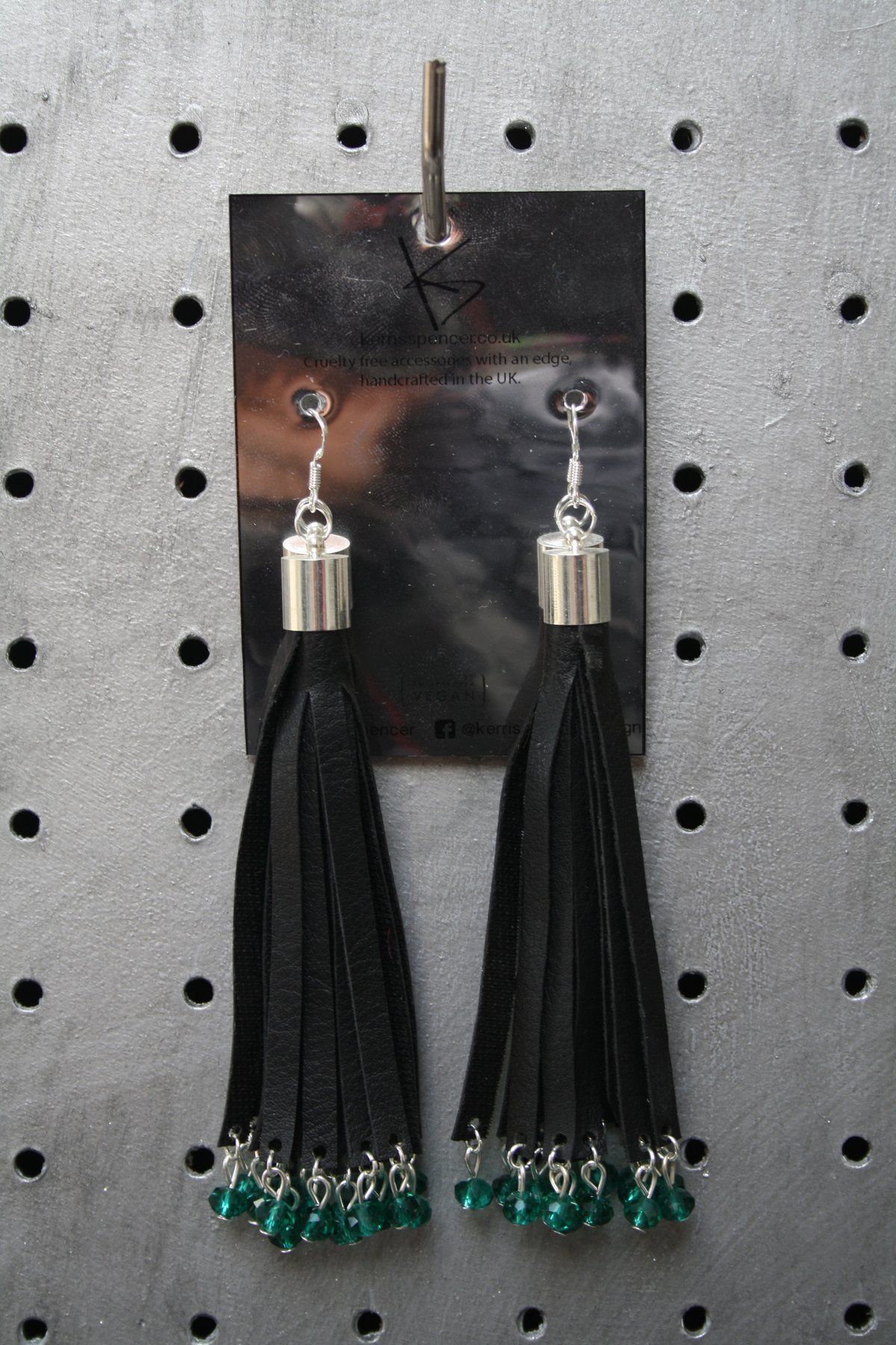 Image of Black Tassel Earrings