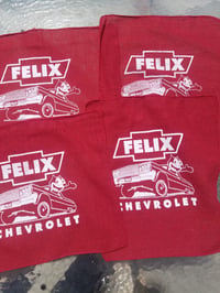 Image 1 of 4 pc set of Felix Chevrolet shop towel rags