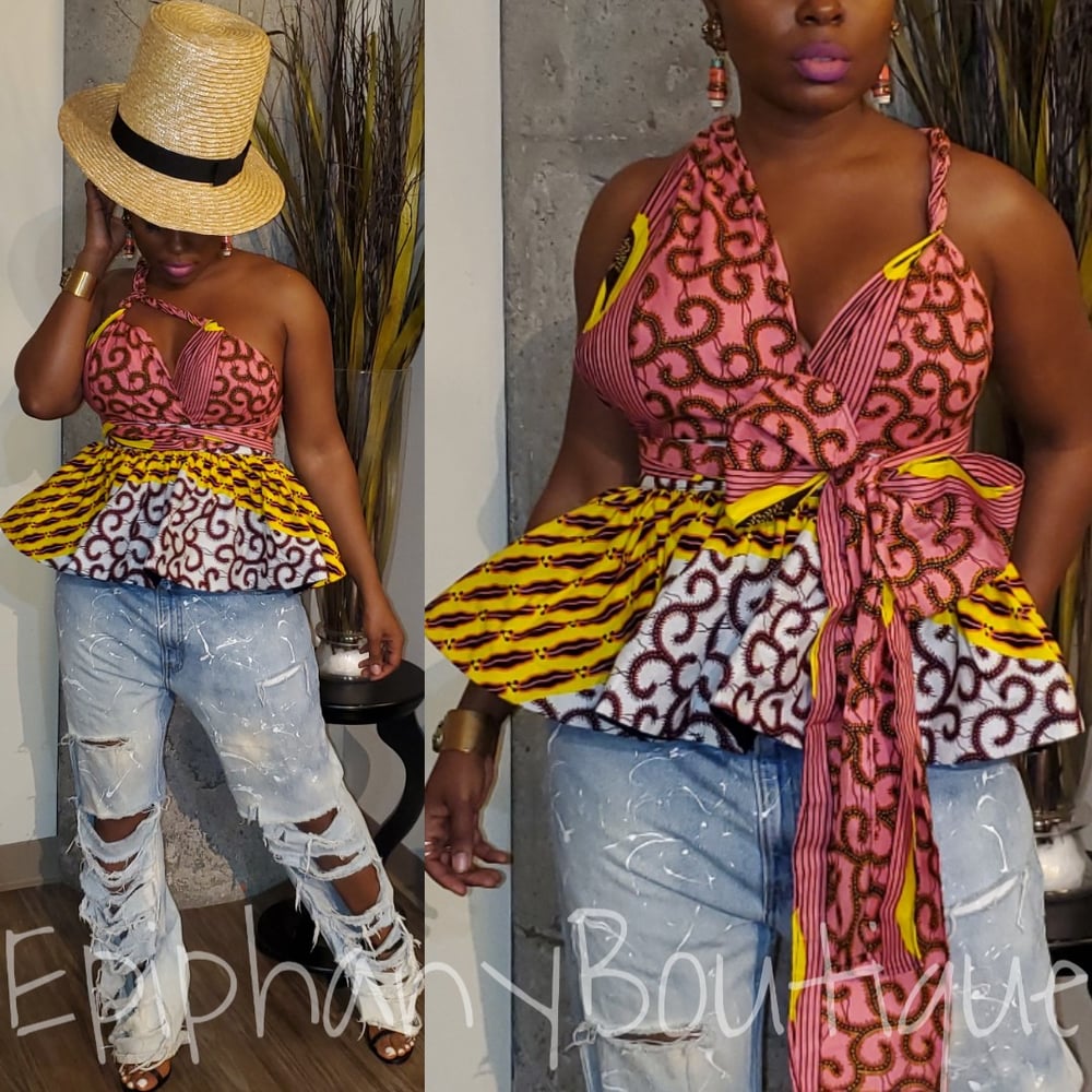 Image of The Infinity Tribal Top-**Reg & Plus/Curvy**