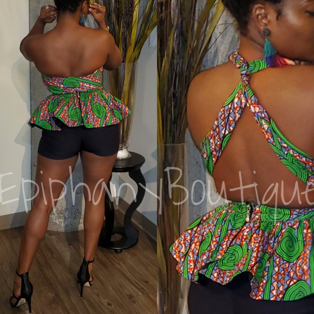 Image of Thd Infinity Tribal Top (Green)-**Reg & Plus/Curvy**