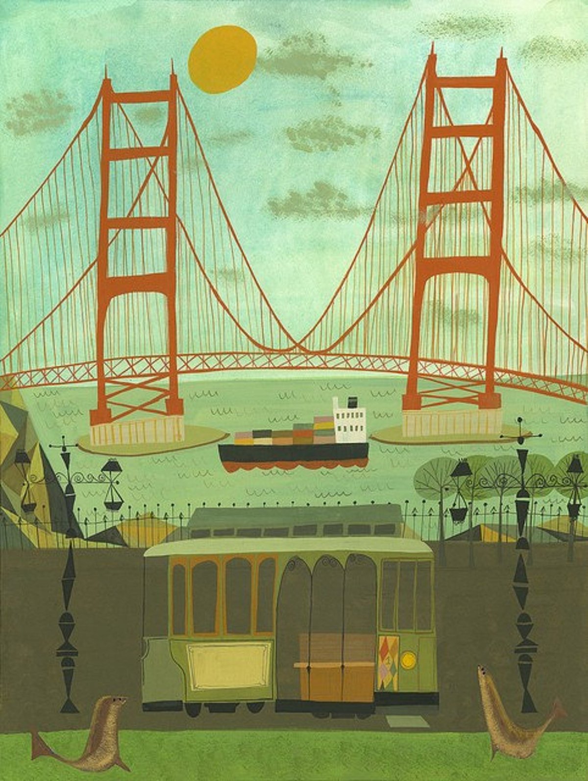 Image of Golden Gate Bridge. Limited edition print.