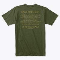 Image 3 of GAME OF BORDERS ~ OATH OF THE LINEWATCH T-SHIRT