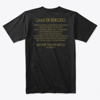 Image 2 of GAME OF BORDERS ~ OATH OF THE LINEWATCH T-SHIRT