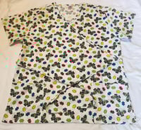 Image 1 of Scrub Top- Puzzled 
