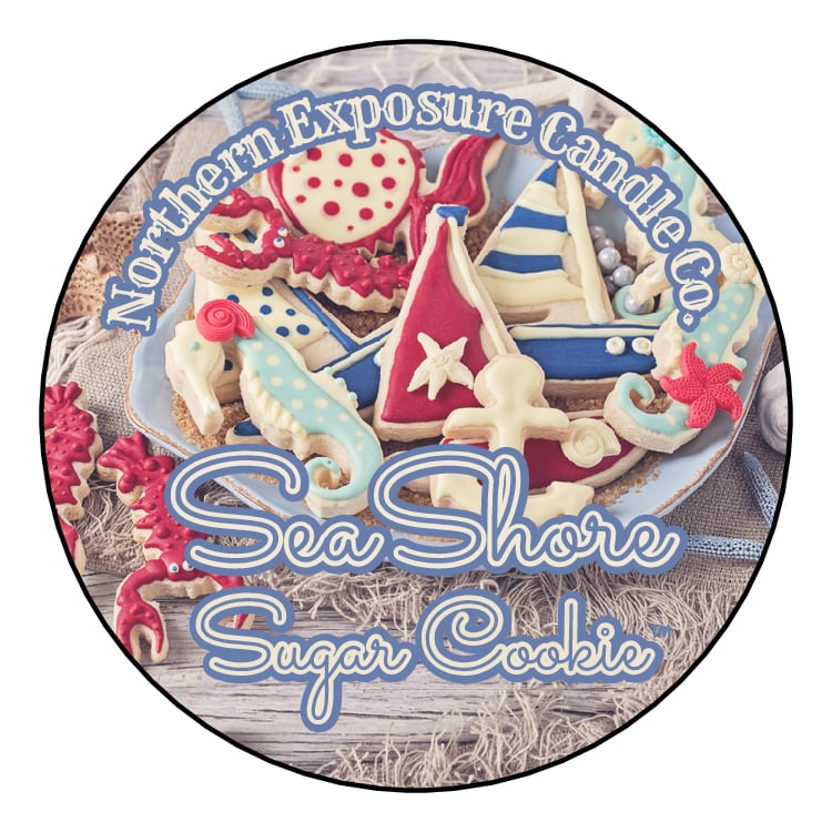 Image of Sea Shore Sugar Cookie- Soy Wax Blend Candle