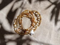 Image 5 of Bracelet 5 rangs Miel doré 