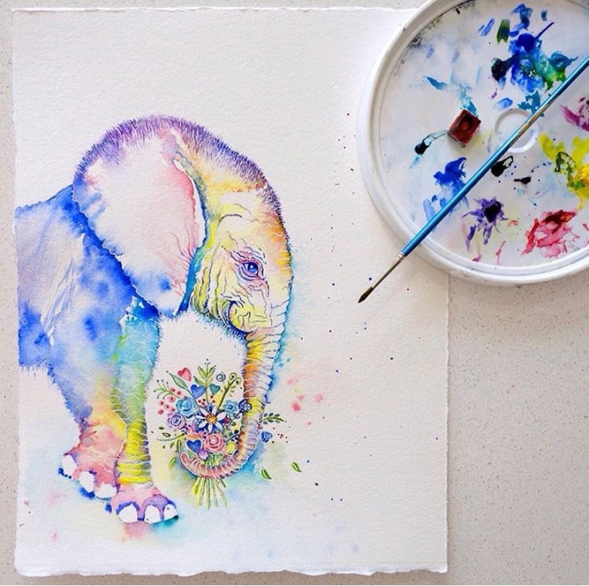 Image of "Tahlee the baby Elephant" with FREE SHIPPING